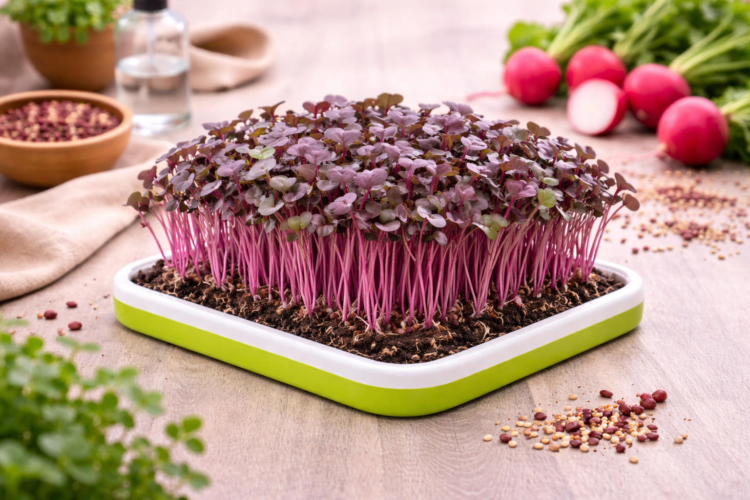 Purple Radish Microgreen